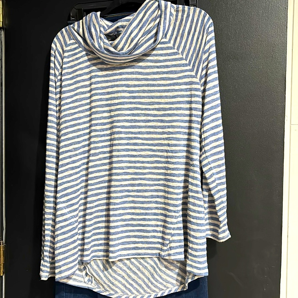 Gibson Blue Blouse Elegant Top